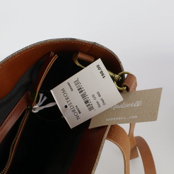 NEW MADEWELL The Medium Transport Tote/Crossbody Bag, Calf Hair - Picture 6 of 13